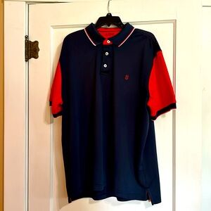 Izod blue and red golf shirt in size XL.